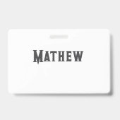 Einfache Anfangsbuchstaben Monogramm fügen Sie Ihr Ausweis (Rückseite)