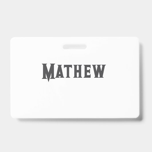 Einfache Anfangsbuchstaben Monogramm fügen Sie Ihr Ausweis (Vorderseite)