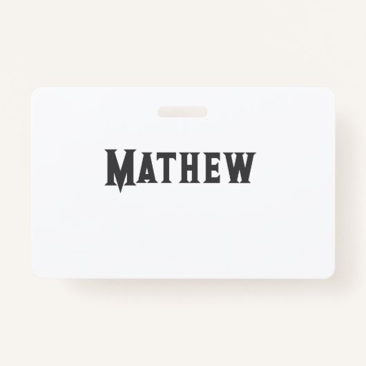 Einfache Anfangsbuchstaben Monogramm fügen Sie Ihr Ausweis (Vorderseite)