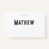 Einfache Anfangsbuchstaben Monogramm fügen Sie Ihr Ausweis (Rückseite)