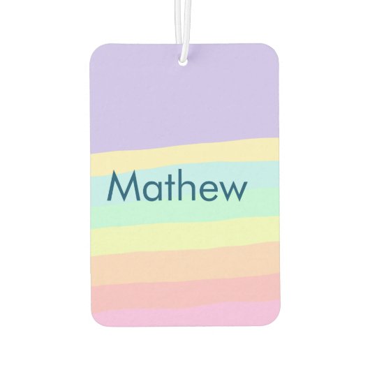 Einfache Anfangsbuchstaben Monogramm fügen Sie Ihr Autolufterfrischer (Rückseite)