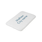 Einfache Anfangsbuchstaben Monogramm fügen Sie Ihr Badematte (Schrägansicht)