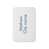 Einfache Anfangsbuchstaben Monogramm fügen Sie Ihr Badematte (Vorderseite Vertikal)