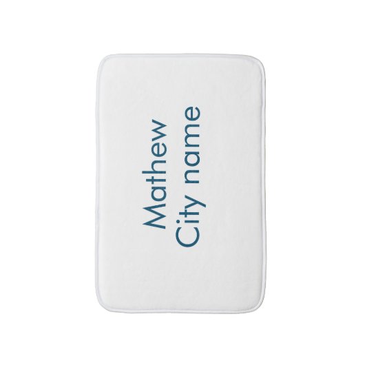 Einfache Anfangsbuchstaben Monogramm fügen Sie Ihr Badematte (Vorderseite Vertikal)