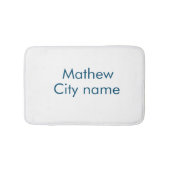 Einfache Anfangsbuchstaben Monogramm fügen Sie Ihr Badematte (Vorderseite)