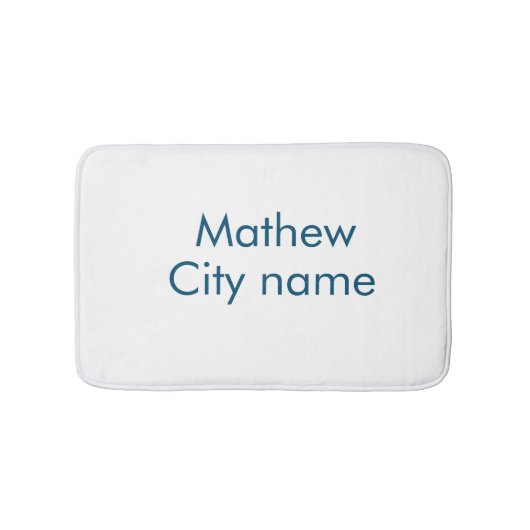 Einfache Anfangsbuchstaben Monogramm fügen Sie Ihr Badematte (Vorderseite)