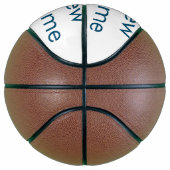 Einfache Anfangsbuchstaben Monogramm fügen Sie Ihr Basketball (Rechts)