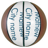 Einfache Anfangsbuchstaben Monogramm fügen Sie Ihr Basketball (Vertikal)