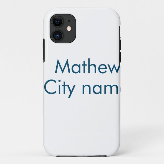 Einfache Anfangsbuchstaben Monogramm fügen Sie Ihr Case-Mate iPhone Hülle (Rückseite)