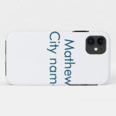 Einfache Anfangsbuchstaben Monogramm fügen Sie Ihr Case-Mate iPhone Hülle (Rückseite (Horizontal))