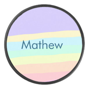 Einfache Anfangsbuchstaben Monogramm fügen Sie Ihr Eishockey Puck