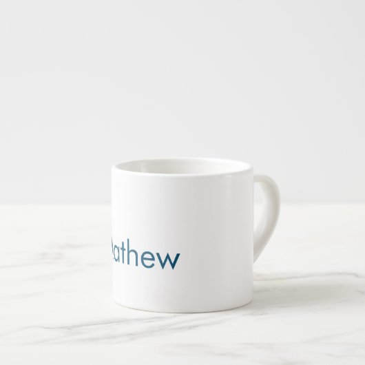 Einfache Anfangsbuchstaben Monogramm fügen Sie Ihr Espressotasse (Vorderseite Rechts)