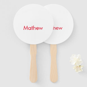 Einfache Anfangsbuchstaben Monogramm fügen Sie Ihr Fächer