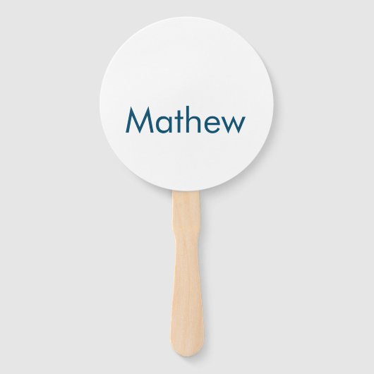 Einfache Anfangsbuchstaben Monogramm fügen Sie Ihr Fächer (Rückseite)