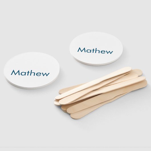 Einfache Anfangsbuchstaben Monogramm fügen Sie Ihr Fächer (Non-assembled)