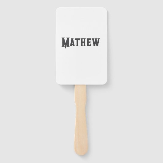 Einfache Anfangsbuchstaben Monogramm fügen Sie Ihr Fächer (Rückseite)