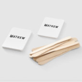 Einfache Anfangsbuchstaben Monogramm fügen Sie Ihr Fächer (Non-assembled)