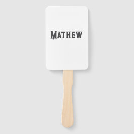 Einfache Anfangsbuchstaben Monogramm fügen Sie Ihr Fächer