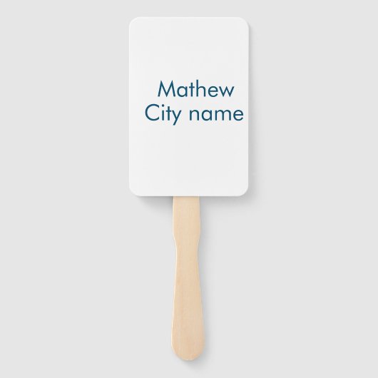 Einfache Anfangsbuchstaben Monogramm fügen Sie Ihr Fächer (Rückseite)