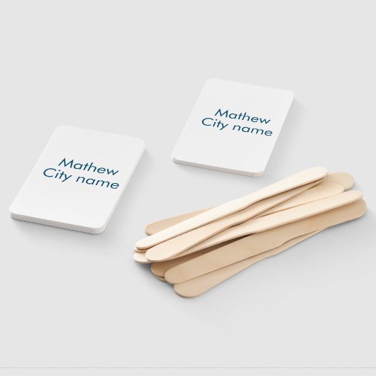 Einfache Anfangsbuchstaben Monogramm fügen Sie Ihr Fächer (Non-assembled)