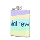 Einfache Anfangsbuchstaben Monogramm fügen Sie Ihr Flachmann (Links)