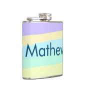 Einfache Anfangsbuchstaben Monogramm fügen Sie Ihr Flachmann (Rechts)