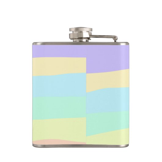 Einfache Anfangsbuchstaben Monogramm fügen Sie Ihr Flachmann (Rückseite)