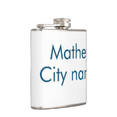 Einfache Anfangsbuchstaben Monogramm fügen Sie Ihr Flachmann (Rechts)