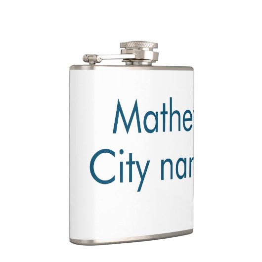 Einfache Anfangsbuchstaben Monogramm fügen Sie Ihr Flachmann (Rechts)