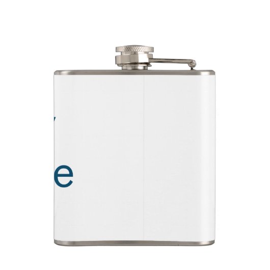 Einfache Anfangsbuchstaben Monogramm fügen Sie Ihr Flachmann (Rückseite)