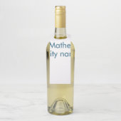 Einfache Anfangsbuchstaben Monogramm fügen Sie Ihr Flaschenanhänger (Auf Flasche)