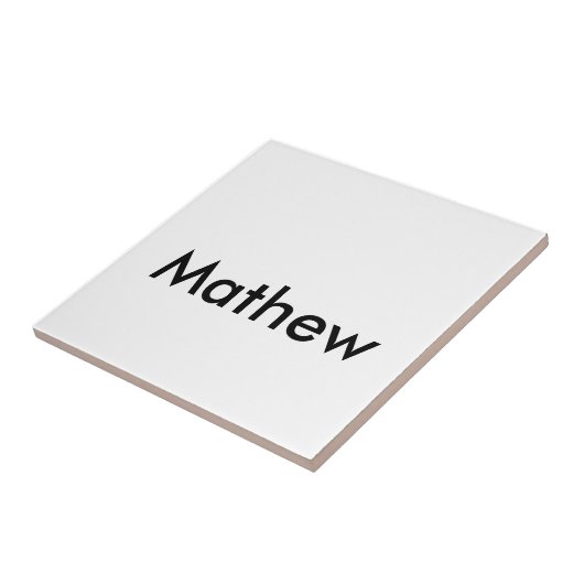 Einfache Anfangsbuchstaben Monogramm fügen Sie Ihr Fliese (Seite)