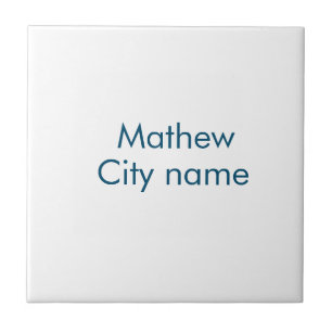 Einfache Anfangsbuchstaben Monogramm fügen Sie Ihr Fliese