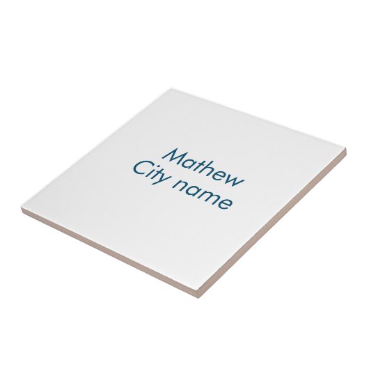 Einfache Anfangsbuchstaben Monogramm fügen Sie Ihr Fliese (Seite)