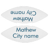 Einfache Anfangsbuchstaben Monogramm fügen Sie Ihr Football (Paneele)