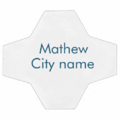 Einfache Anfangsbuchstaben Monogramm fügen Sie Ihr Fußball (Flach)