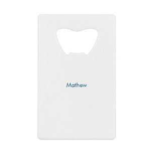 Einfache Anfangsbuchstaben Monogramm fügen Sie Ihr Geldbeutel Flaschenöffner