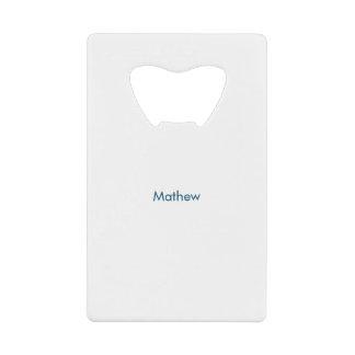 Einfache Anfangsbuchstaben Monogramm fügen Sie Ihr Geldbeutel Flaschenöffner