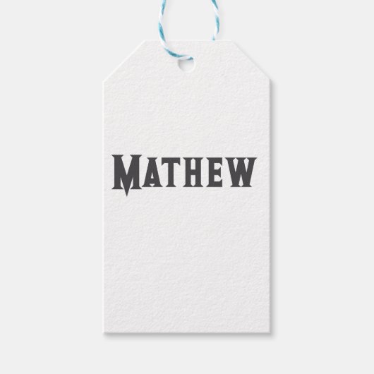 Einfache Anfangsbuchstaben Monogramm fügen Sie Ihr Geschenkanhänger (Vorderseite)