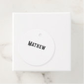 Einfache Anfangsbuchstaben Monogramm fügen Sie Ihr Geschenkanhänger (Beispiel)