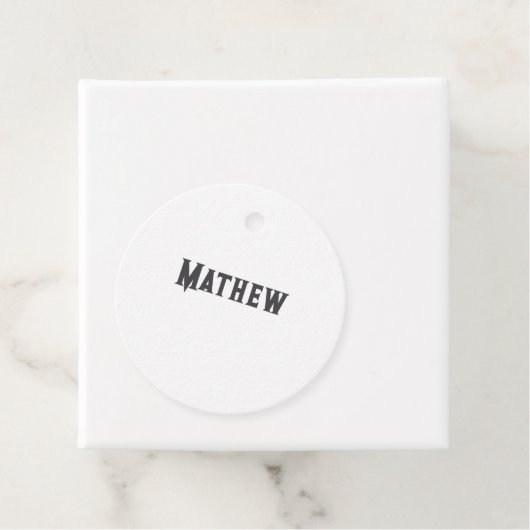 Einfache Anfangsbuchstaben Monogramm fügen Sie Ihr Geschenkanhänger (Beispiel)