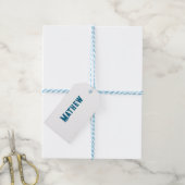 Einfache Anfangsbuchstaben Monogramm fügen Sie Ihr Geschenkanhänger (Mit Garn)
