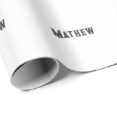 Einfache Anfangsbuchstaben Monogramm fügen Sie Ihr Geschenkpapier (Rolleneckpunkt)