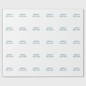 Einfache Anfangsbuchstaben Monogramm fügen Sie Ihr Geschenkpapier (Flach)