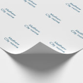 Einfache Anfangsbuchstaben Monogramm fügen Sie Ihr Geschenkpapier (Ecke)