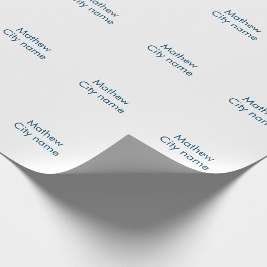 Einfache Anfangsbuchstaben Monogramm fügen Sie Ihr Geschenkpapier (Ecke)