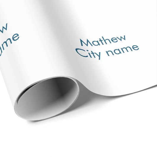 Einfache Anfangsbuchstaben Monogramm fügen Sie Ihr Geschenkpapier (Rolleneckpunkt)