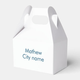 Einfache Anfangsbuchstaben Monogramm fügen Sie Ihr Geschenkschachtel