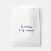 Einfache Anfangsbuchstaben Monogramm fügen Sie Ihr Geschenktütchen (Vorderseite)