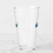 Einfache Anfangsbuchstaben Monogramm fügen Sie Ihr Glas (Rechts)